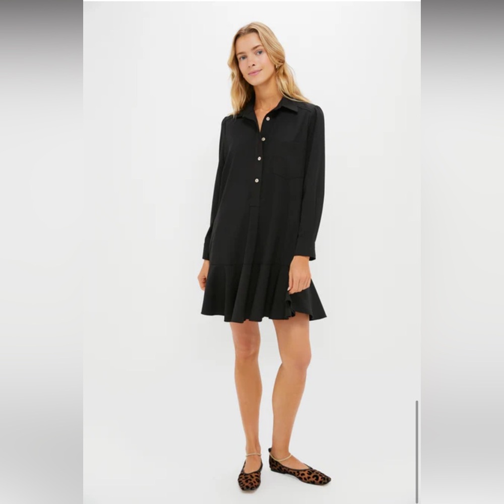 TUCKERNUCK Navy Crepe Callahan Shirt Dress NWOT